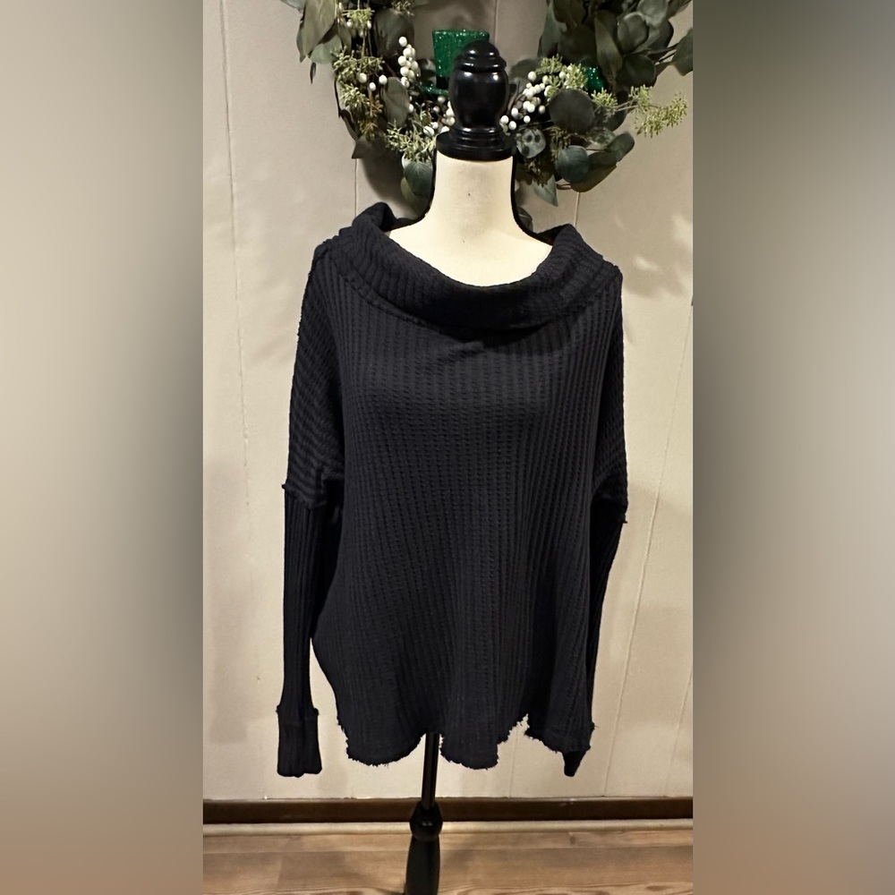 Free People Juicy Cowl Neck Top- Size Large